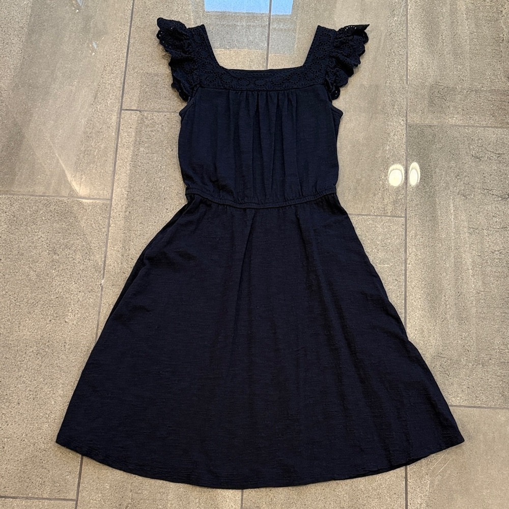 Talbots Dress with Ruffle Sleeves
